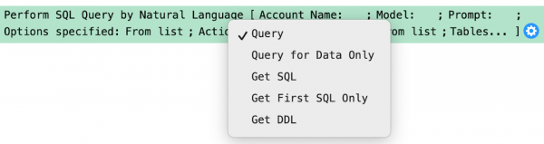 sql query from list