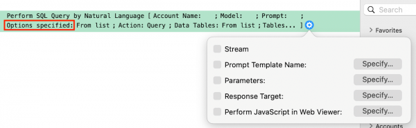 script step options