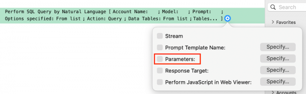 script step parameters