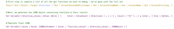 Code for getting get value results debugging reports 3