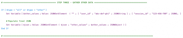Code for getting other data debugging reports 4