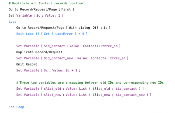 Looping and building a Mapping Duplicate