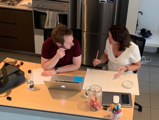 Idea sharing between participants at the FileMaker Design Masterclass Sydney Idea sharing between participants at the FileMaker Design Masterclass Sydney