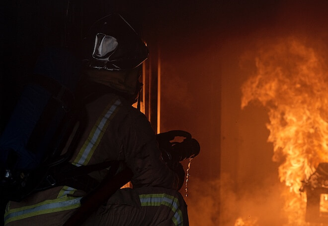 Andy firefighting Andy firefighting